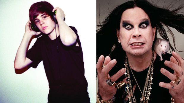 Os parceiros de comercial Justin Bieber e Ozzy Osbourne (620)