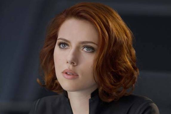 Scarlett Johansson como Viúva Negra no filme Os Vingadores