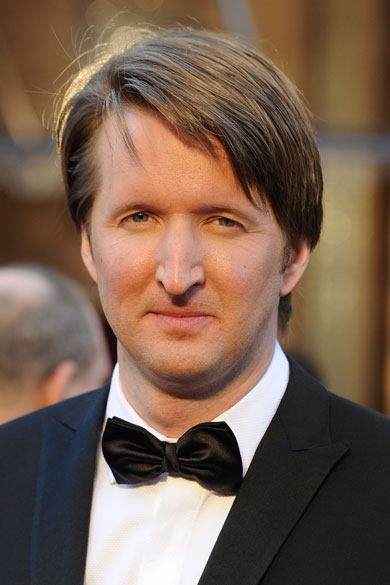 Tom Hooper, diretor do filme "O Discursso do Rei", durante o tapete vermelho do Oscar 2011