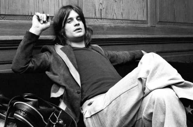 Ainda no Black Sabbath, o cantor em foto dos anos 1970 -