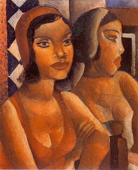 Reprodução da obra "Mulheres na Janela", de 1929, de Pablo Picasso. A obra, e uma gravura de Lasar Segall, foi roubada em junho de 2008, na Estação Pinacoteca, em São Paulo