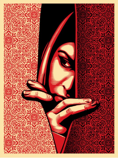 As mulheres palestinas são parte de uma série completa feita por Shepard Fairey