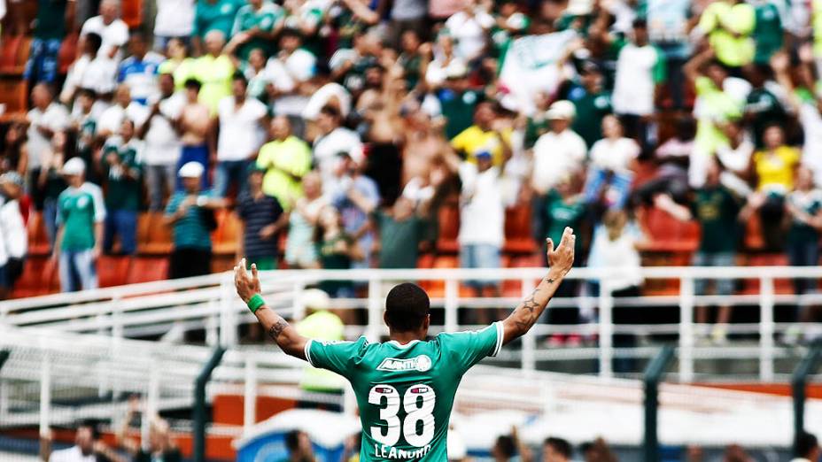 Jogadores do Palmeiras comemoram título após vitória por 3 a 0 sobre o Boa Esporte, no Pacaembu