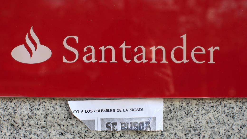 Logo do banco Santander