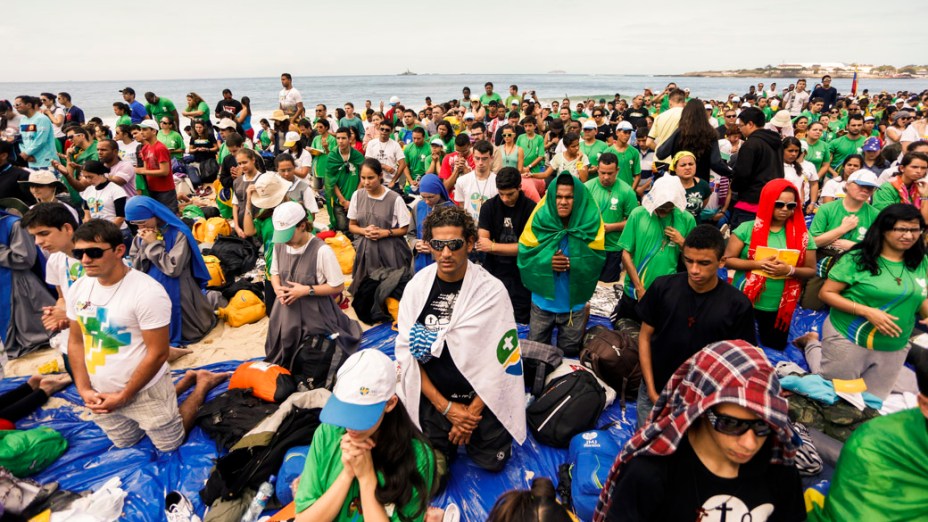 Papa Francisco celebrou missa na praia de Copacabana, em 28/07/2013