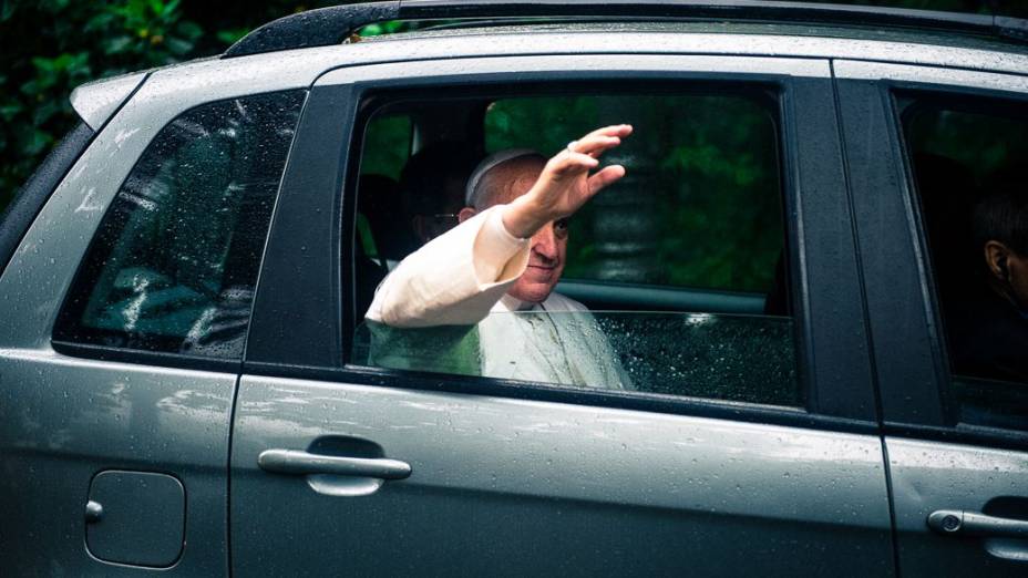 Papa Francisco durante a Jornada Mundial da Juventude 2013