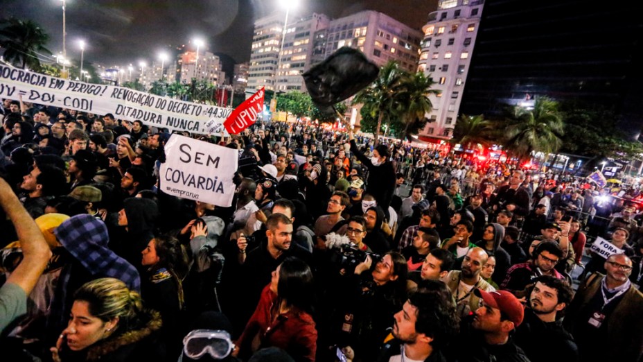 Manifestações durante a Jornada Mundial da Juventude, em 26/07/2013