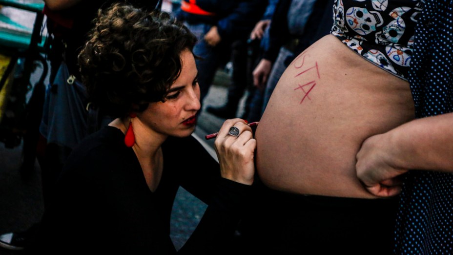 Marcha das Vadias organizado pela Associação de Mulheres Brasileiras (AMB), em protesto contra a opressão e controle da sexualidade das mulheres