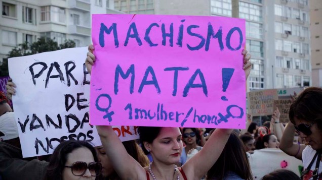 Marcha das Vadias organizado pela Associação de Mulheres Brasileiras (AMB), em protesto contra a opressão e controle da sexualidade das mulheres