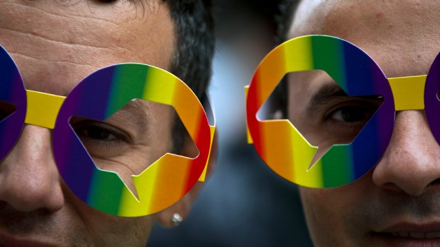 Público durante a 17ª edição da Parada Gay, na Avenida Paulista