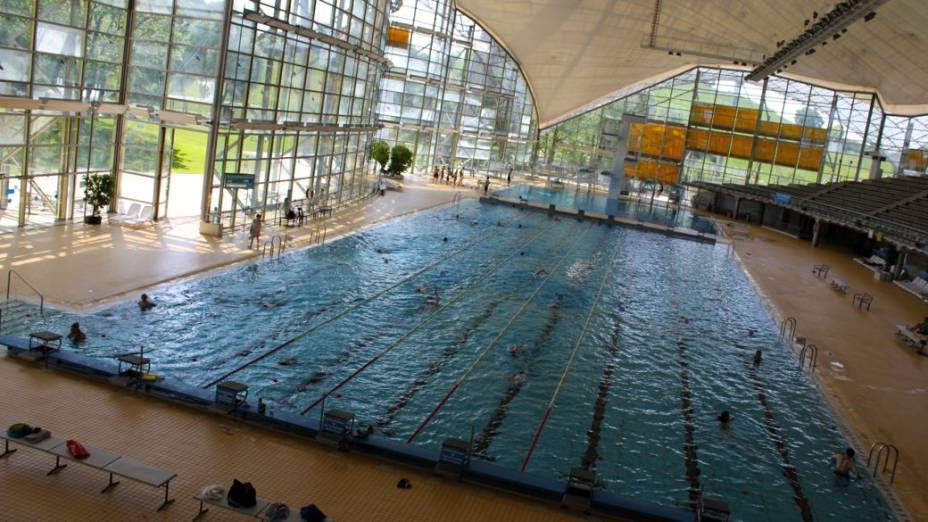 A piscina onde Mark Spitz conquistou sete ouros em Munique. Durante o sequestro dos atletas, Spitz, que é judeu, retornou às pressas para os Estados Unidos - temia-se que ele poderia ser outro alvo dos palestinos