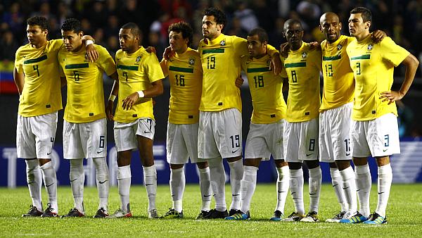 Parte da seleção brasileira na eliminação da Copa América