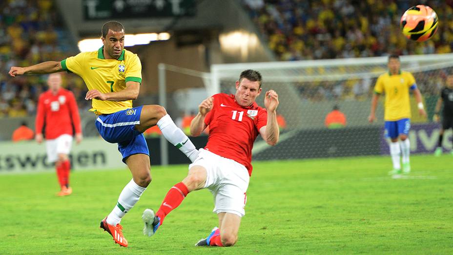 Partida entre Brasil e Inglaterra, o primeiro amistoso da seleção para a Copa das Confederações