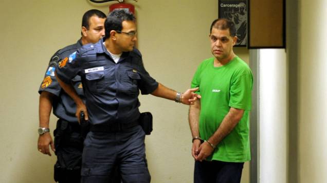  O pastor Marcos Pereira, preso por estupro, chega para audiência no Fórum do Rio de Janeiro