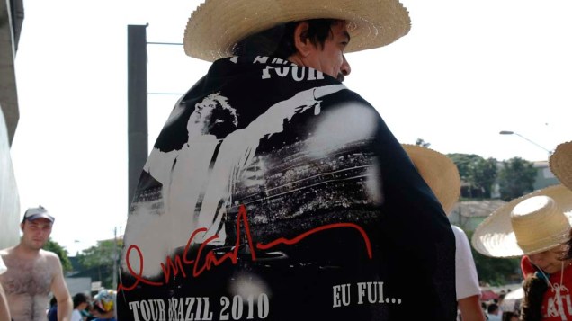 Fã que veio de Sobral (CE) para o show de Paul McCartney, São Paulo/SP – 21/11/2010