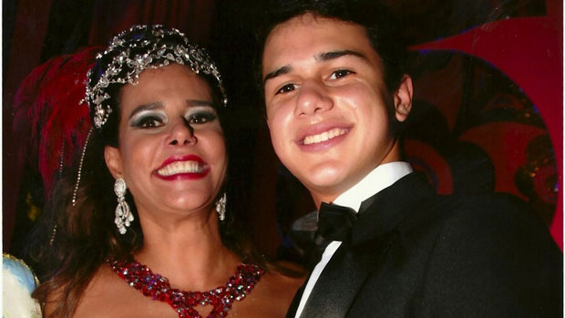 Narcisa Tamborindeguy com Pedro de Oliveira, filho de Boninho do segundo casamento
