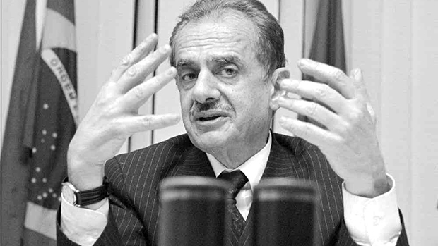 O senador Pedro Simon (PMDB-RS) em 1994