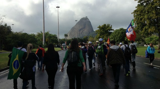 A peregrinação do Centro a Copacabana, na JMJ