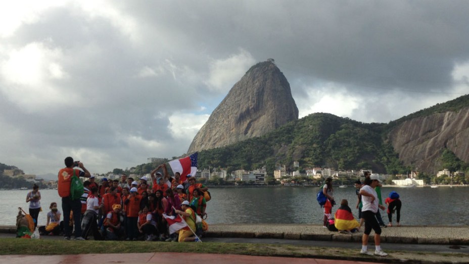 A peregrinação do Centro a Copacabana, na JMJ