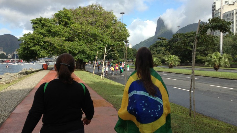 A peregrinação do Centro a Copacabana, na JMJ