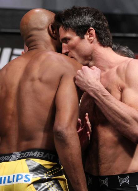 A pesagem do UFC 148, com Anderson Silva e Chael Sonnen, em Las Vegas