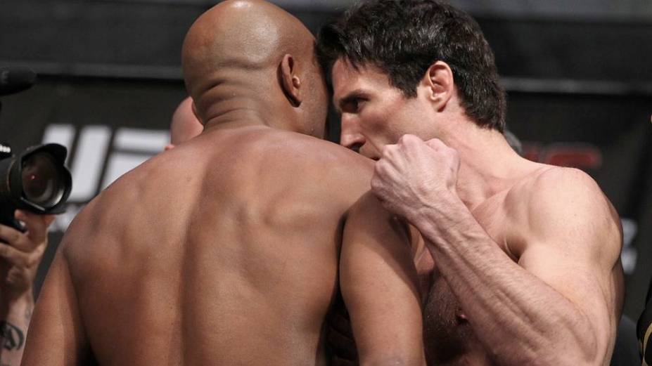 A pesagem do UFC 148, com Anderson Silva e Chael Sonnen, em Las Vegas