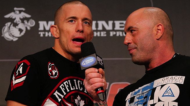 Pesagem do UFC 154, em Montreal, com Georges St-Pierre e Carlos Condit