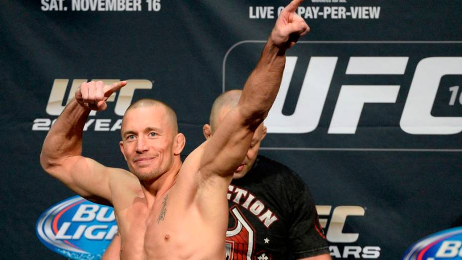 A pesagem do UFC 167: Georges St-Pierre