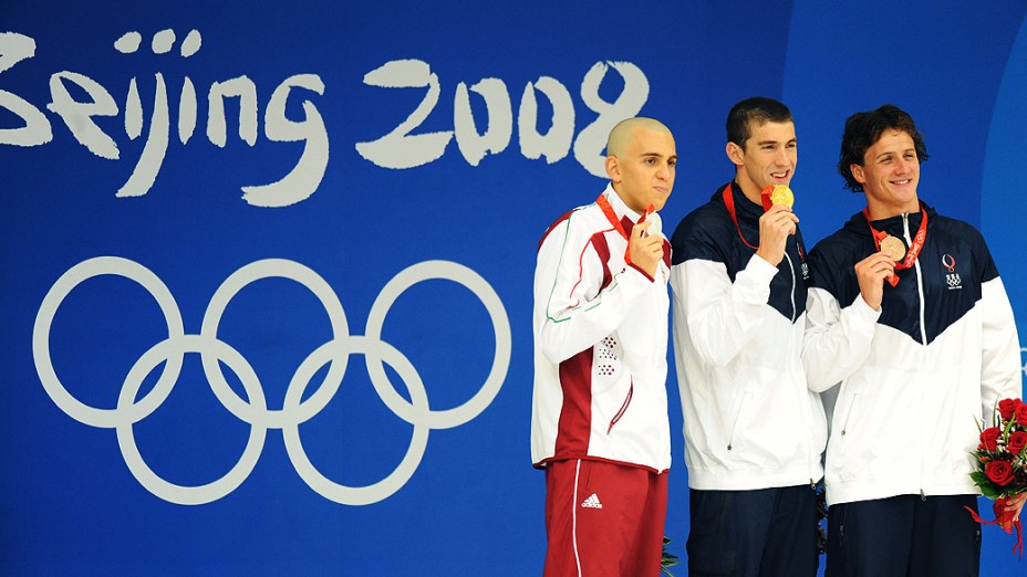 Michael Phelps foi ouro nos 400m medley de Pequim-2008