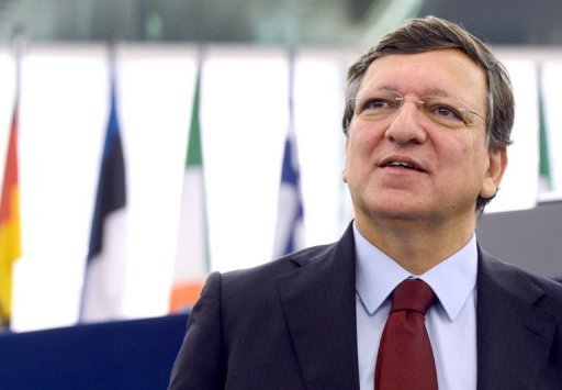 O presidente da Comissão Europeia participa de uma sessão do Parlamento Europeu em Estrasburgo em 23 de outubro
