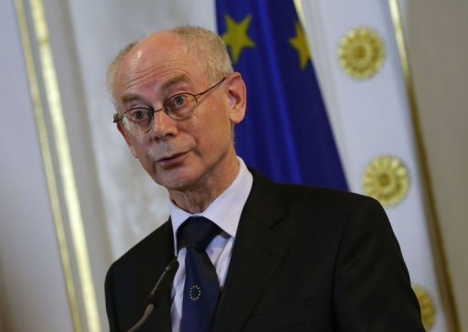O presidente do Conselho Europeu, Herman Van Rompuy