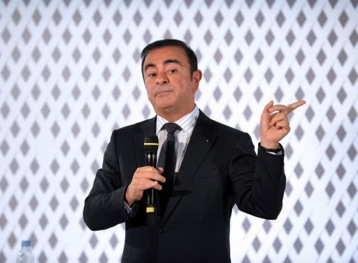 Presidente da Renault, Carlos Ghosn, 14 de fevereiro, 2013 em Boulogne-Billancourt