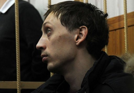 O bailarino acusado, Pavel Dmitrichenko, durante a audiência