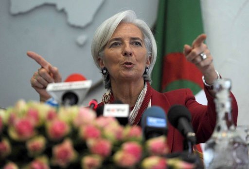 Diretora do FMI, Christine Lagarde, em coletiva de imprensa, 13 de março