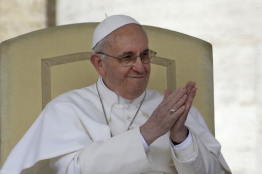 Papa Francisco, em audiência geral na Praça de São Pedro