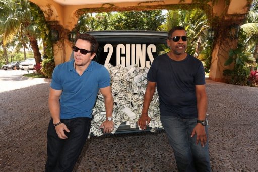 Mark Wahlberg e Denzel Washington promovem o filme no México