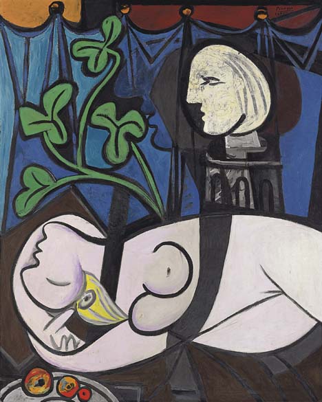 Pablo Picasso – Nu, folhas e busto, 1932. A obra retrata a musa Marie-Thérèse Walter