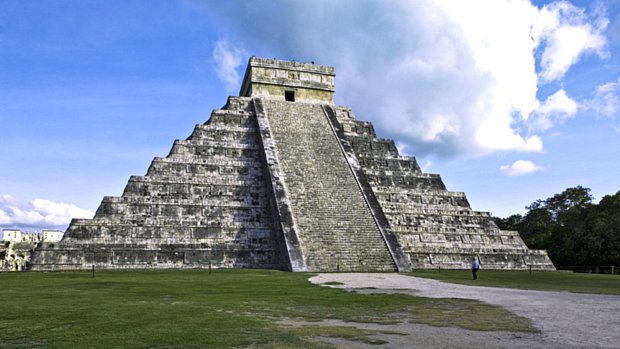 A pirâmide de Kukulkán, na Península de Yucatán