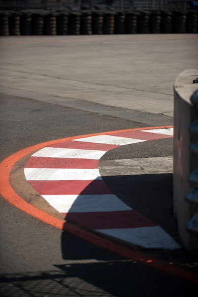 Detalhe da pista da Indy 300, no Anhembi