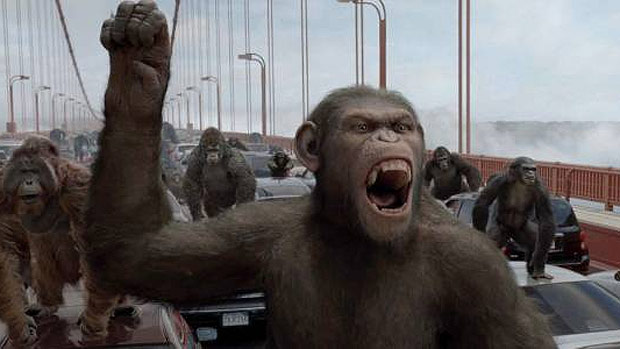 Cena do filme 'Planeta dos Macacos: A Origem', filme do estúdio 20th Century Fox