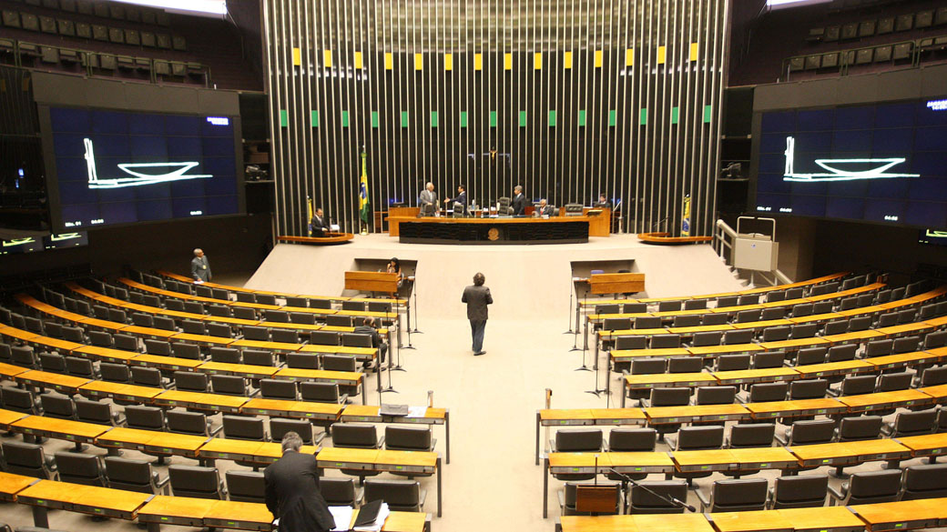 Plenário da Câmara Federal em Brasília