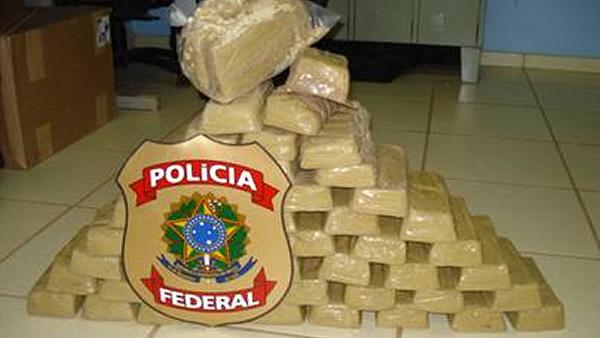 Droga apreendida na Operação Mahyah, da Polícia Federal, contra o narcotráfico