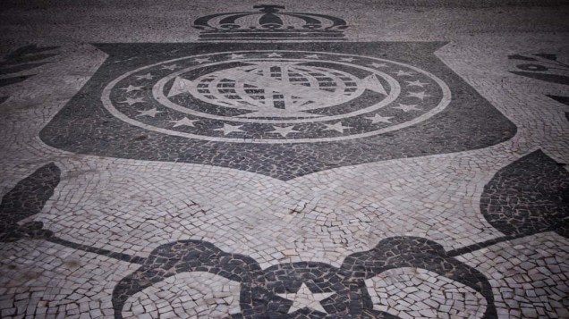 Detalhe do chão da Praça Tiradentes, Rio de Janeiro