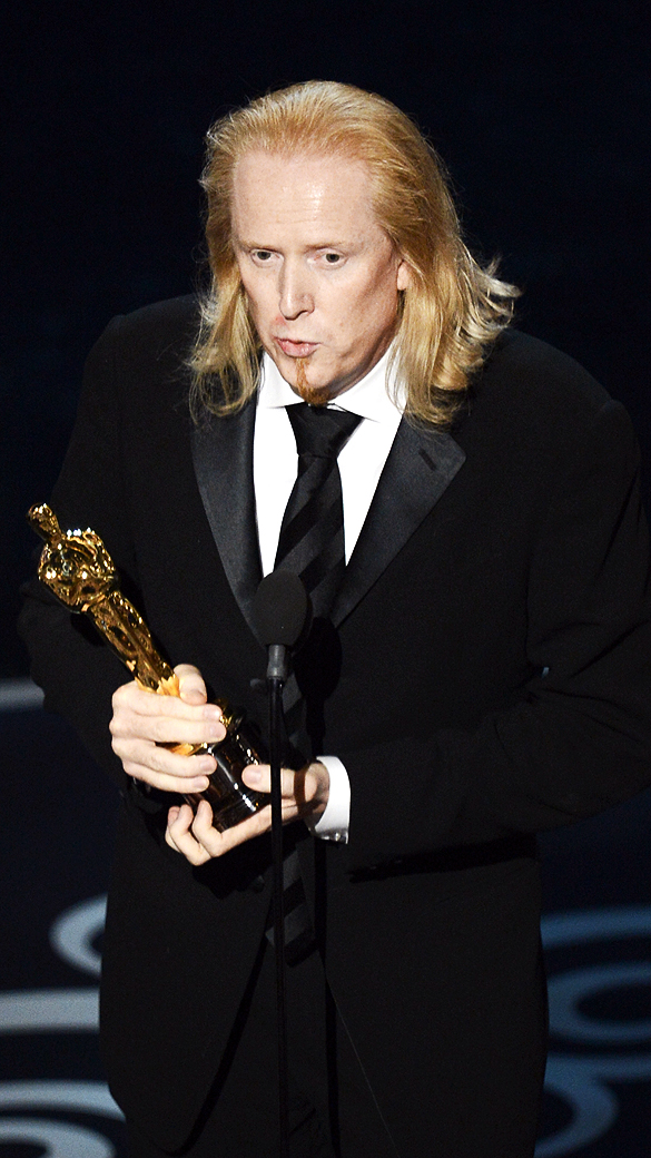 Paul N. J. Ottosson recebe Oscar de Melhor edição de som por A Hora Mais Escura durante premiação da academia