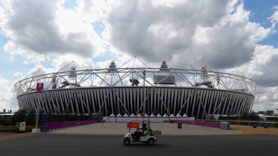 O Parque Olímpico de Londres é preparado para o início dos Jogos Paralímpicos, que serão abertos no dia 29 de agosto