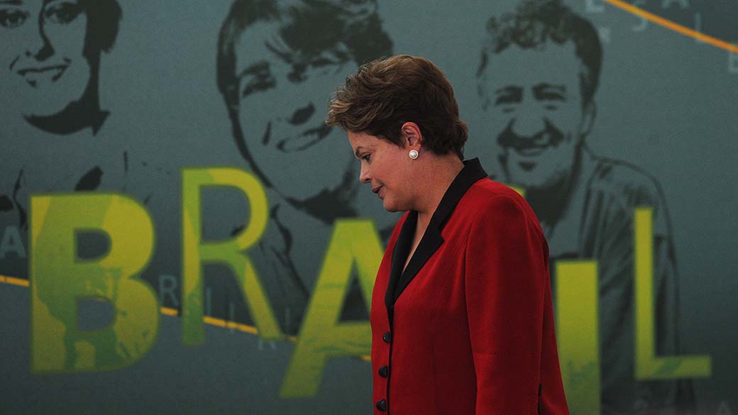 Presidente Dilma Rousseff durante cerimônia de posse da ministra Marta Suplicy