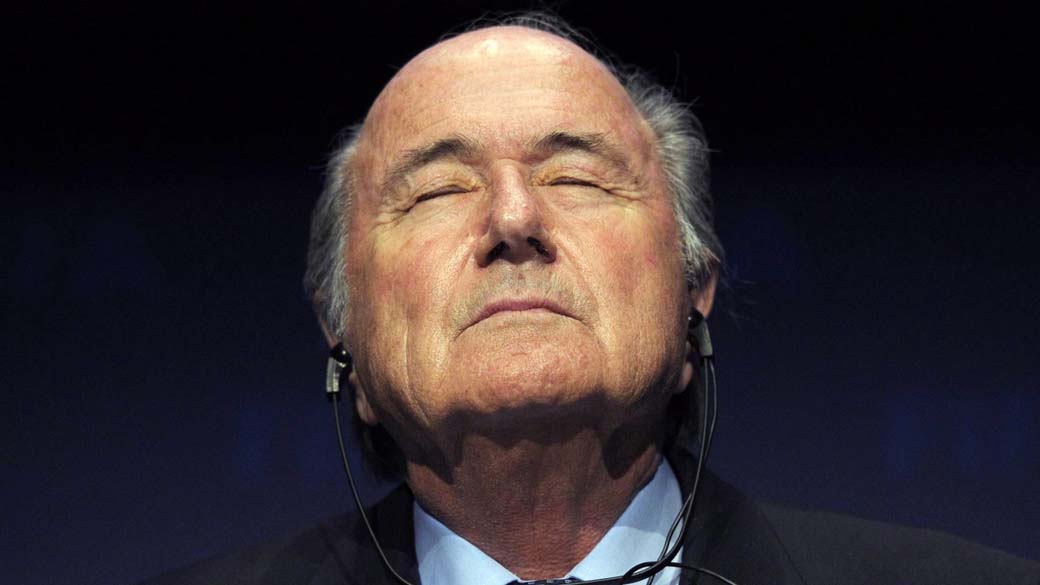 O presidente da Fifa Sepp Blatter