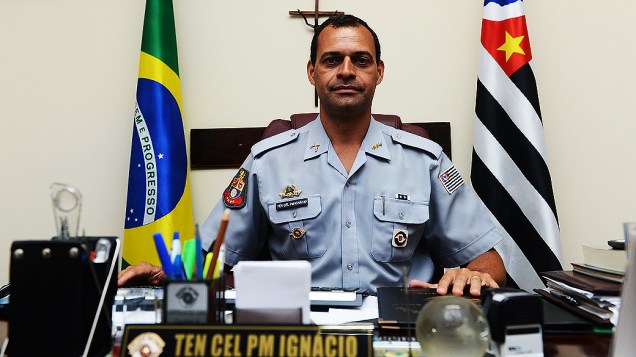 O tenente coronel Daniel Augusto Ramos Ignácio diretor do Presídio Militar Romão Gomes
