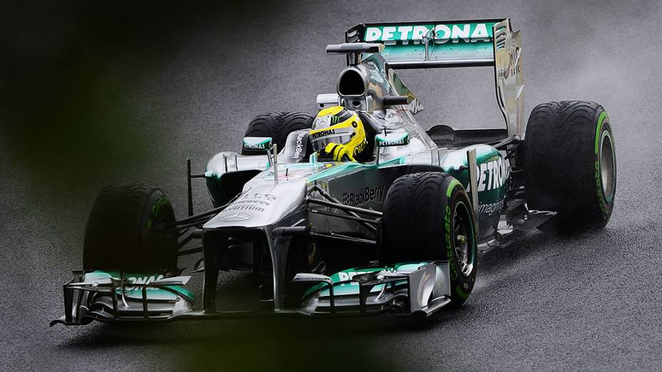 Nico Rosberg no circuito de Interlagos, em São Paulo