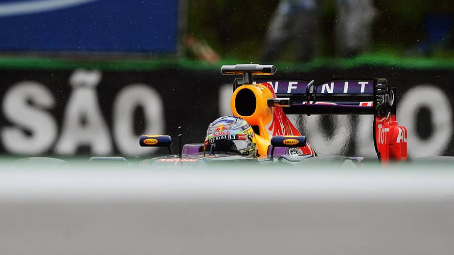 Vettel no circuito de Intelagos, em São Paulo